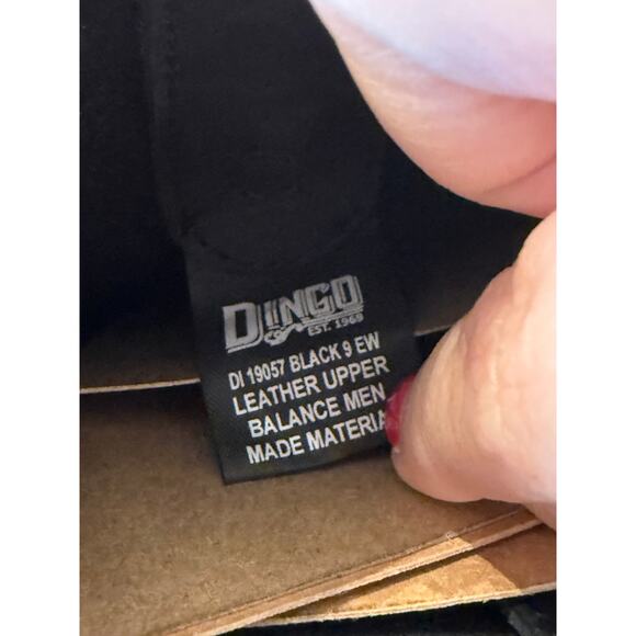 Dingo Black Leather Men's Boots - Picture 12 of 12